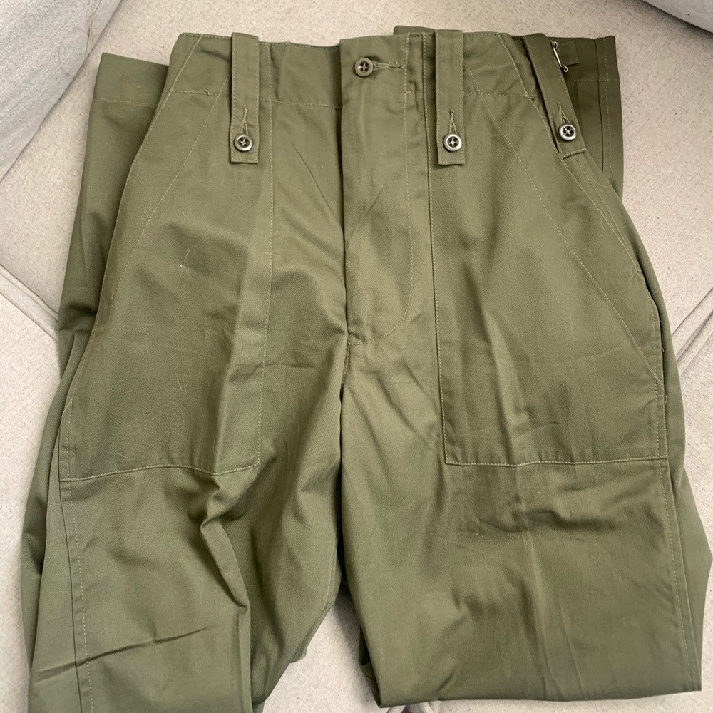 Army green high waisted pants